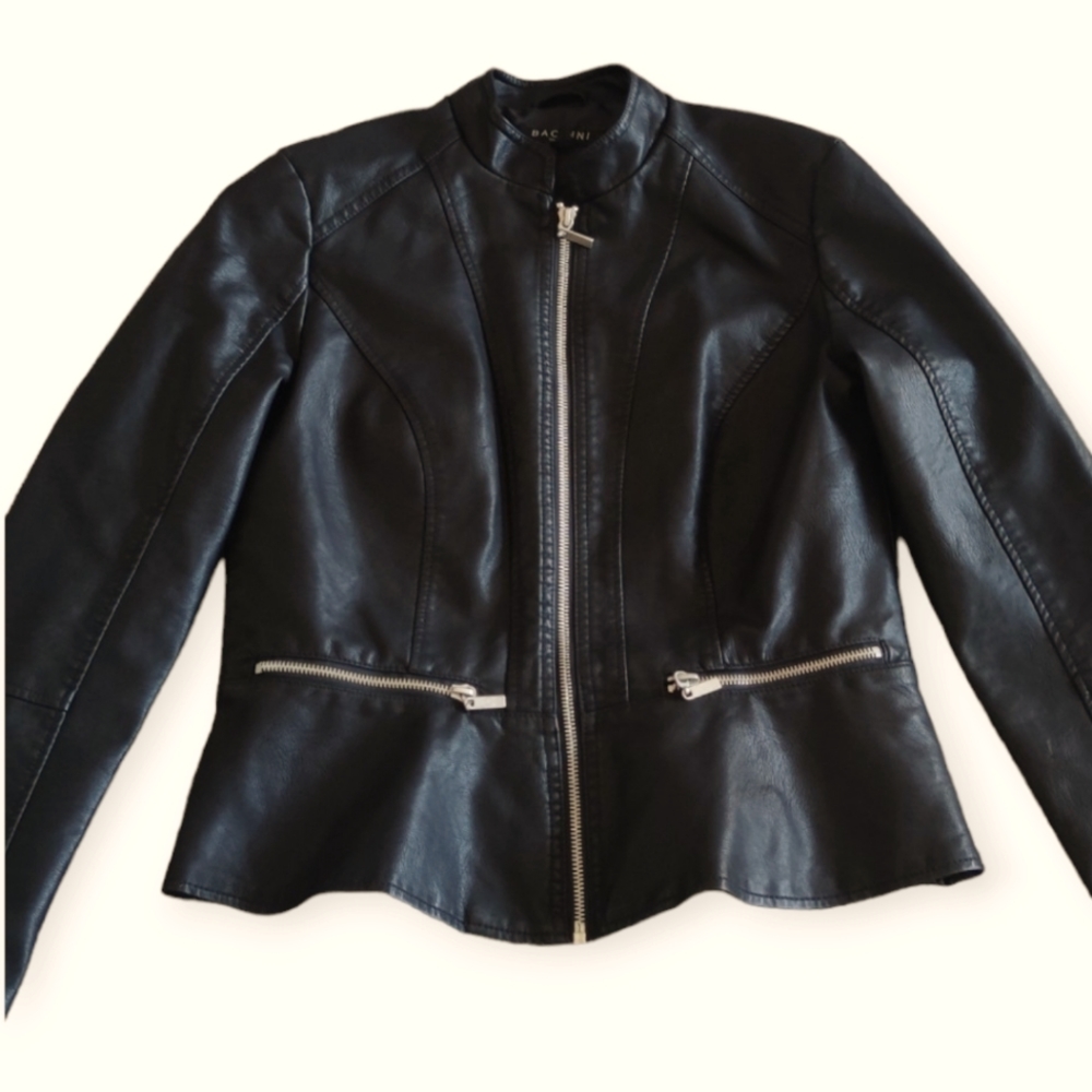 Womens Faux Leather Baccini Jacket size Small